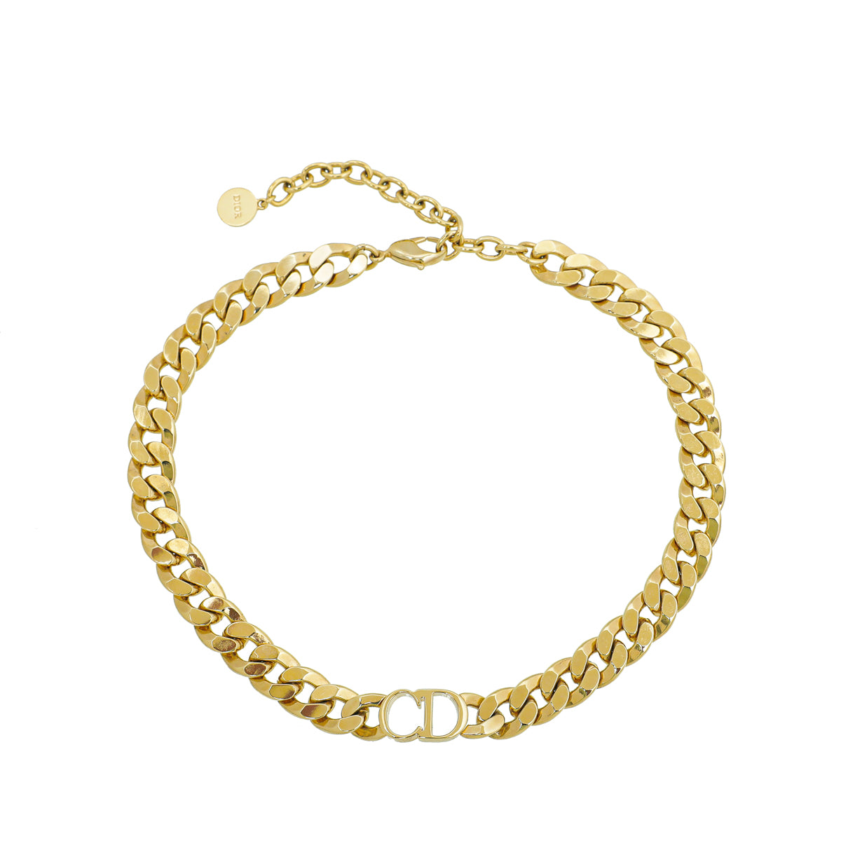 Gold christian dior choker Clearance