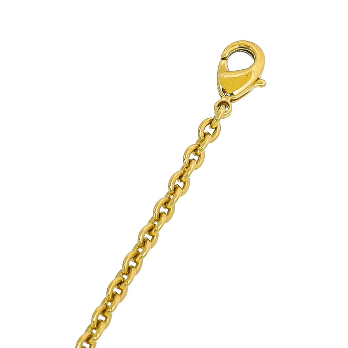 Christian Dior Gold J'Adior Heart Lock Clover Necklace