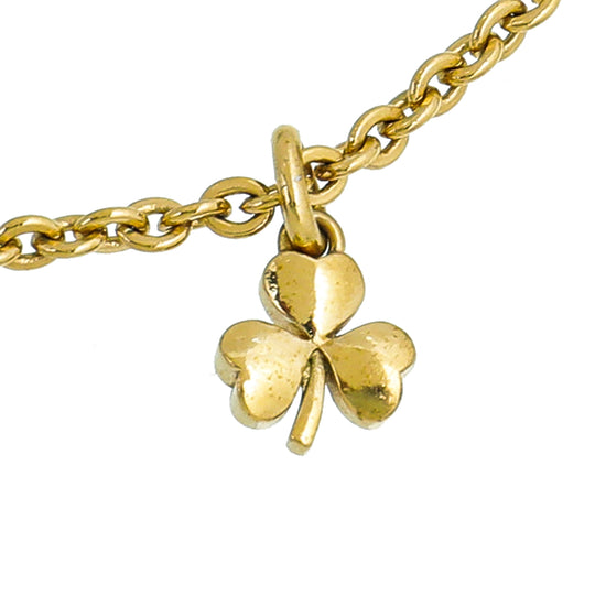 Christian Dior Star And Clover Charm Necklace