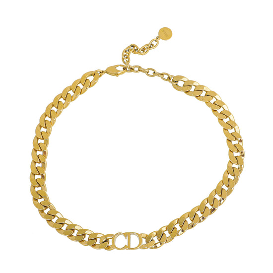 Christian Dior Gold Finish Danseuse Etoile Choker Necklace