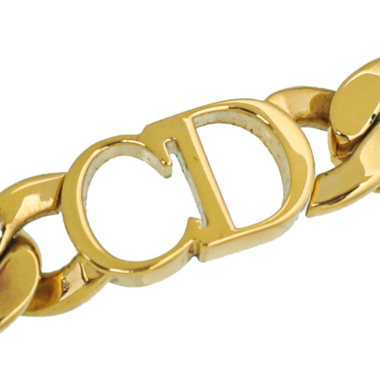 Christian Dior Gold Finish Danseuse Etoile Choker Necklace