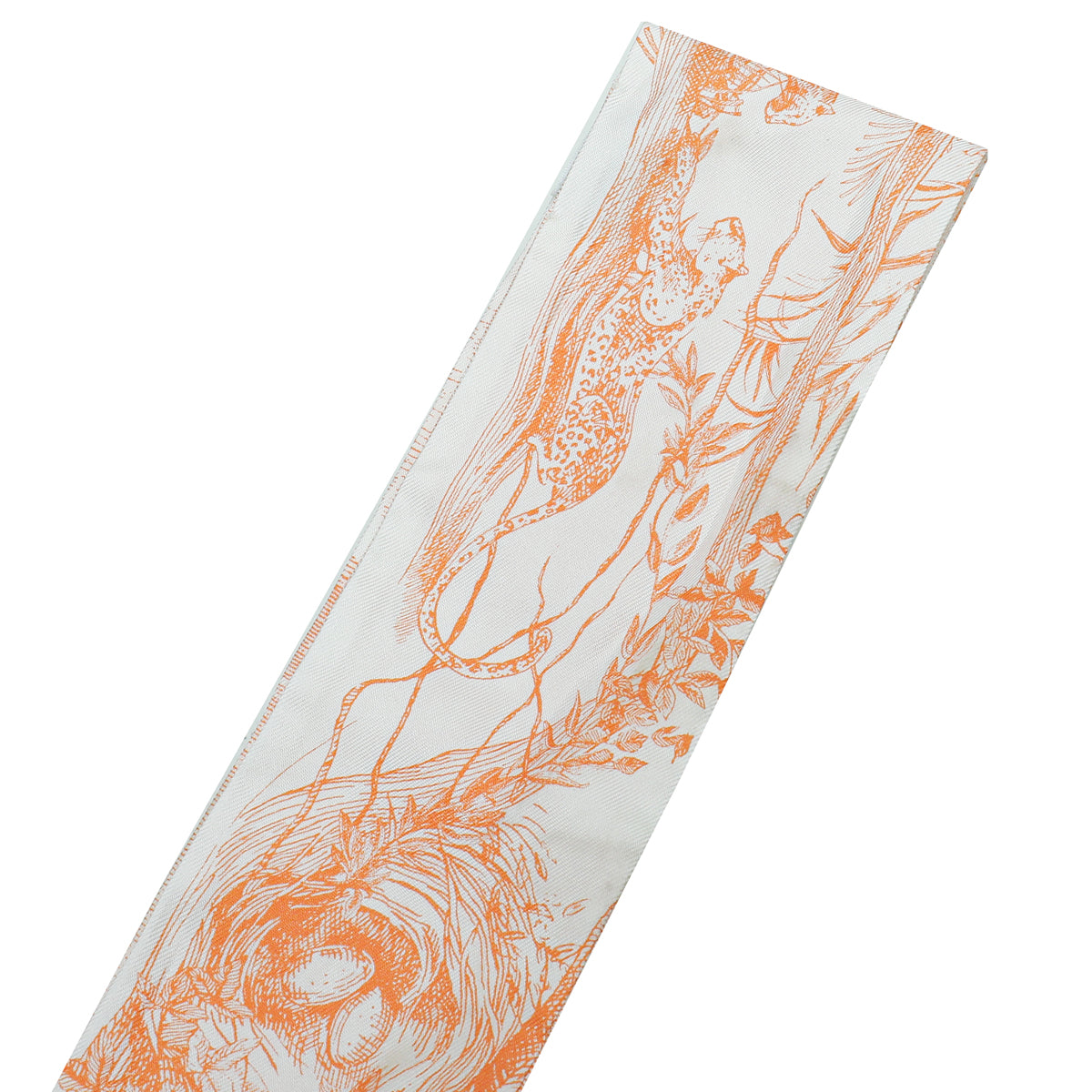 Christian Dior Orange ABCDior S "Soeur" Mitzah Scarf Twilly-Christian Dior-THE CLOSET