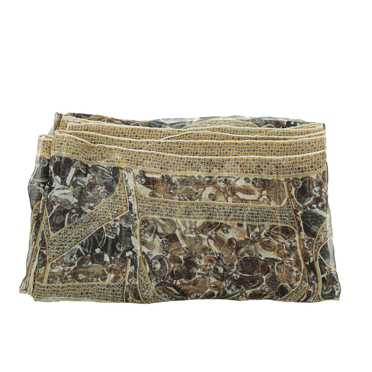 Christian Dior Bicolor Accessories Dior Letter Print Silk Scarf-Christian Dior-THE CLOSET