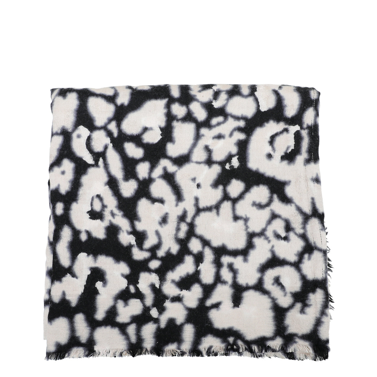 Christian Dior Bicolor Leopard Logo Embroidered Scarf-Christian Dior-THE CLOSET