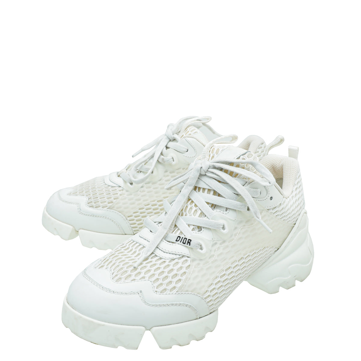 Christian Dior White D-Connect Mesh Sneaker 38.5-Christian Dior-THE CLOSET