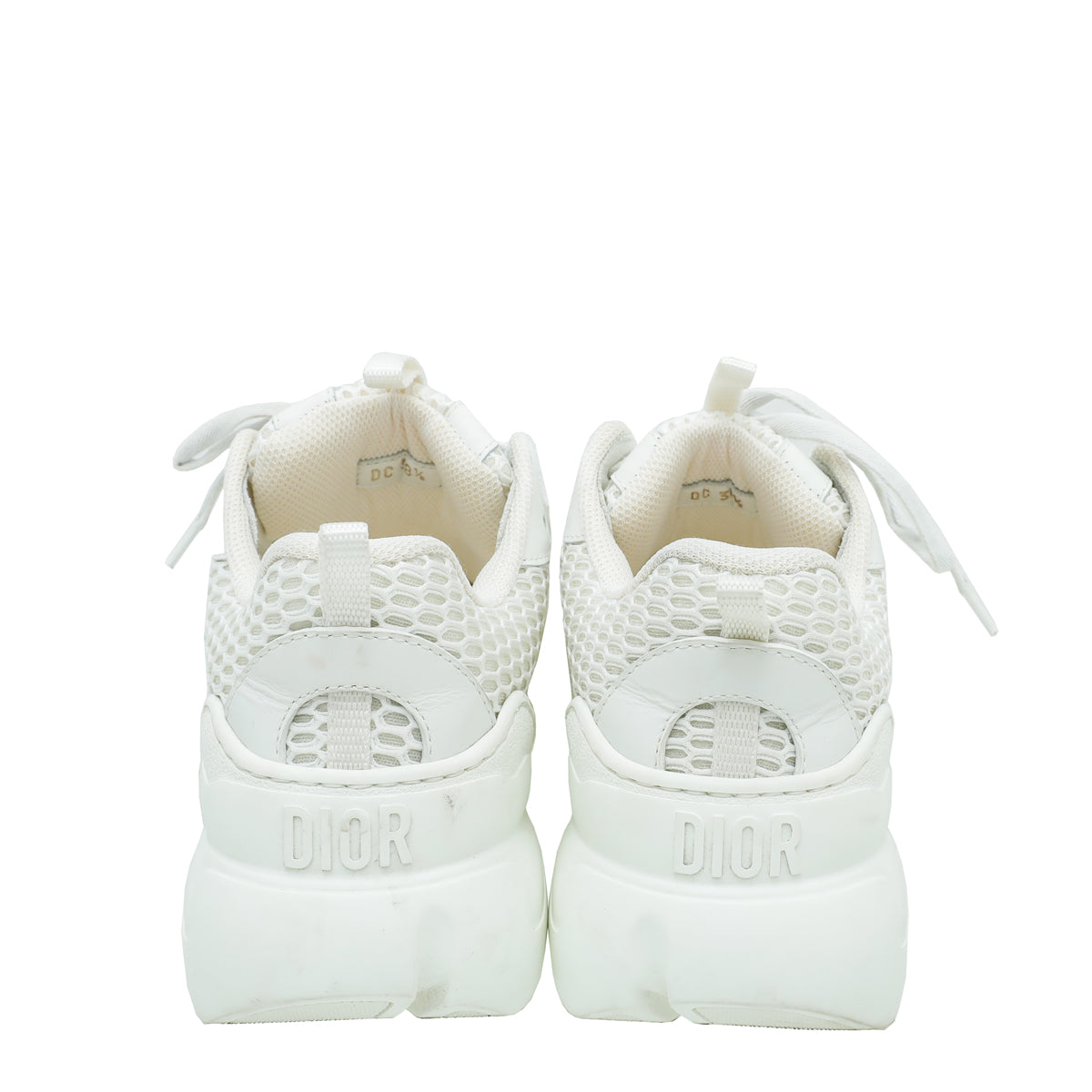 Christian Dior White D-Connect Mesh Sneaker 38.5