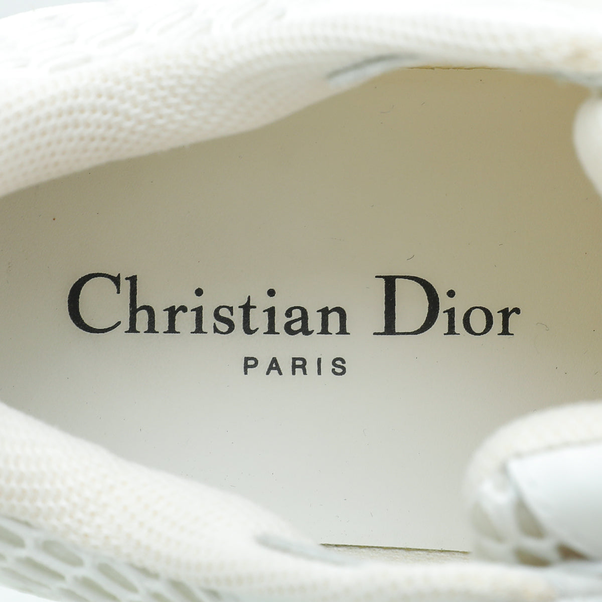 Christian Dior White D-Connect Mesh Sneaker 38.5