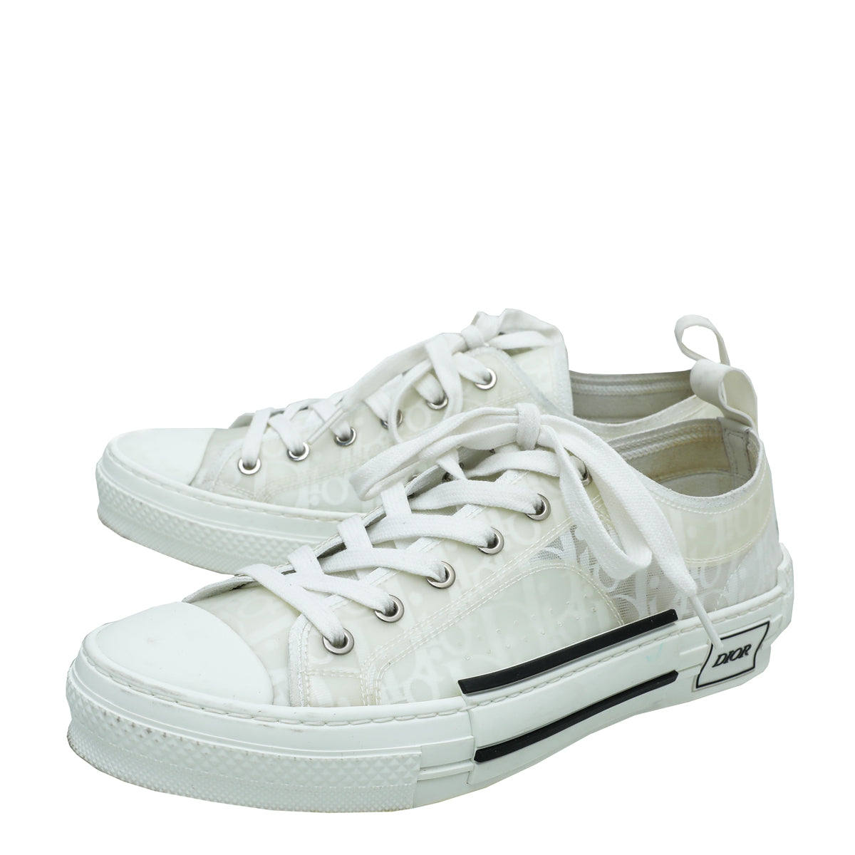Christian Dior White Oblique B23 Low Top Sneaker 41.5-Christian Dior-THE CLOSET