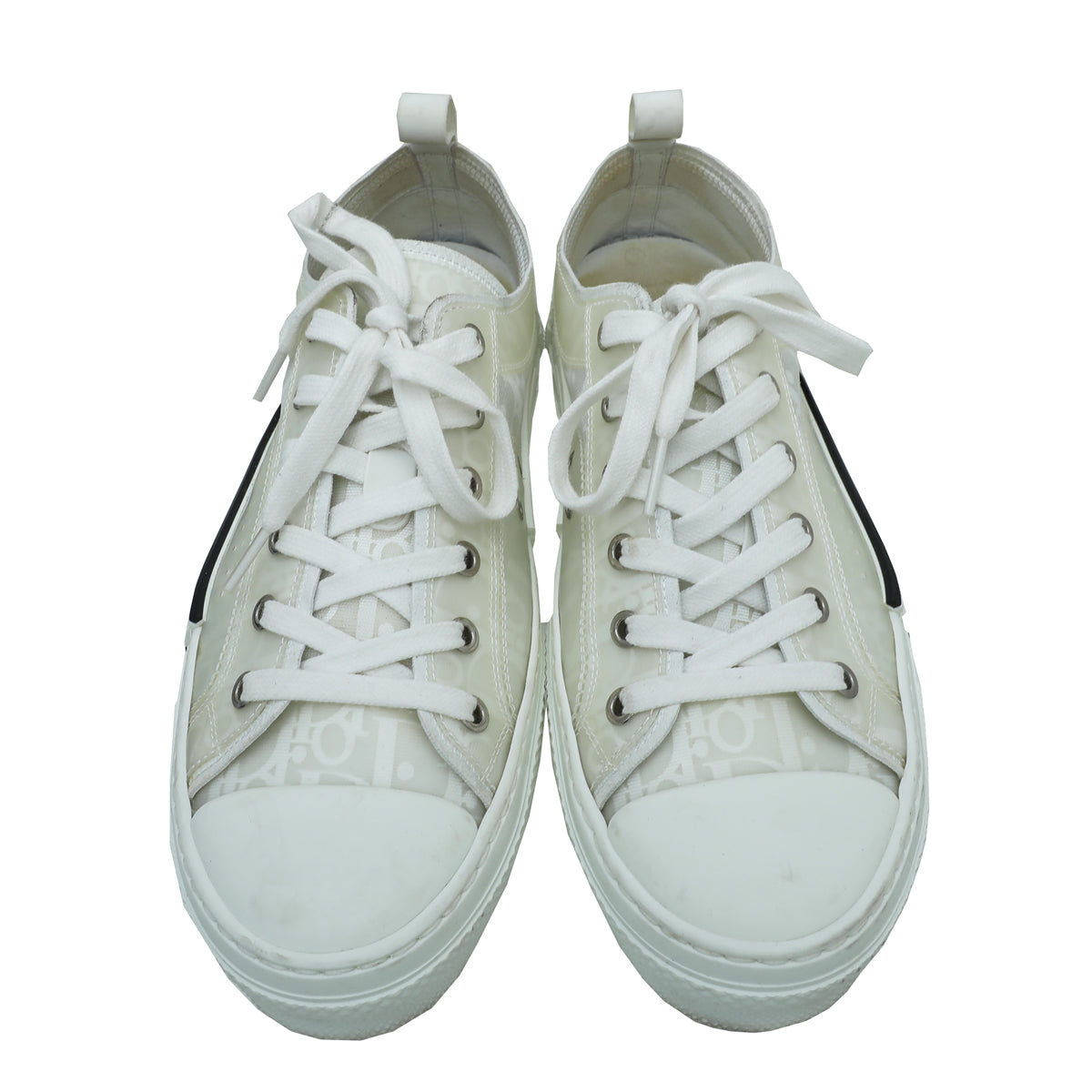 Christian Dior White Oblique B23 Low Top Sneaker 41.5