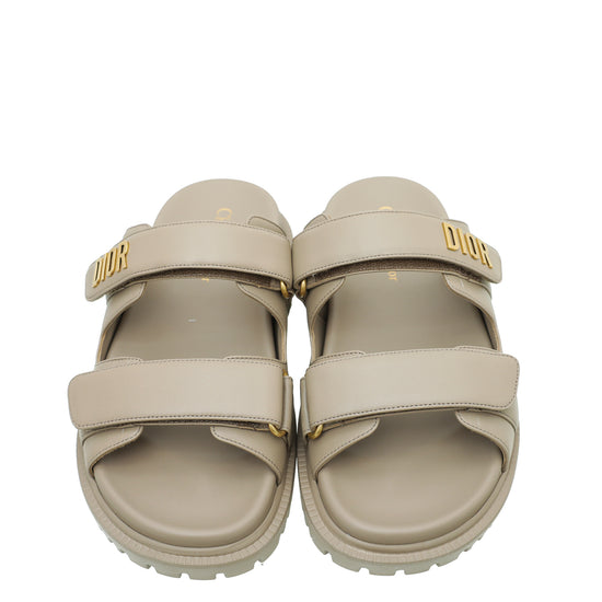 Christian Dior Hazelnut Dioract Slide Sandal 38.5