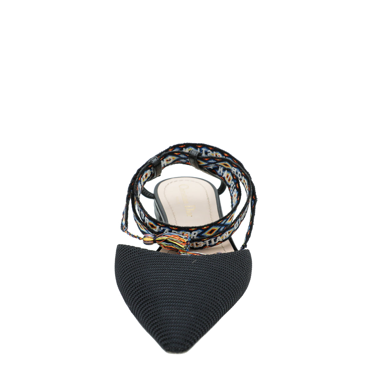 Christian Dior Black Technical Fabric J'adior IT Flat 38-Christian Dior-THE CLOSET