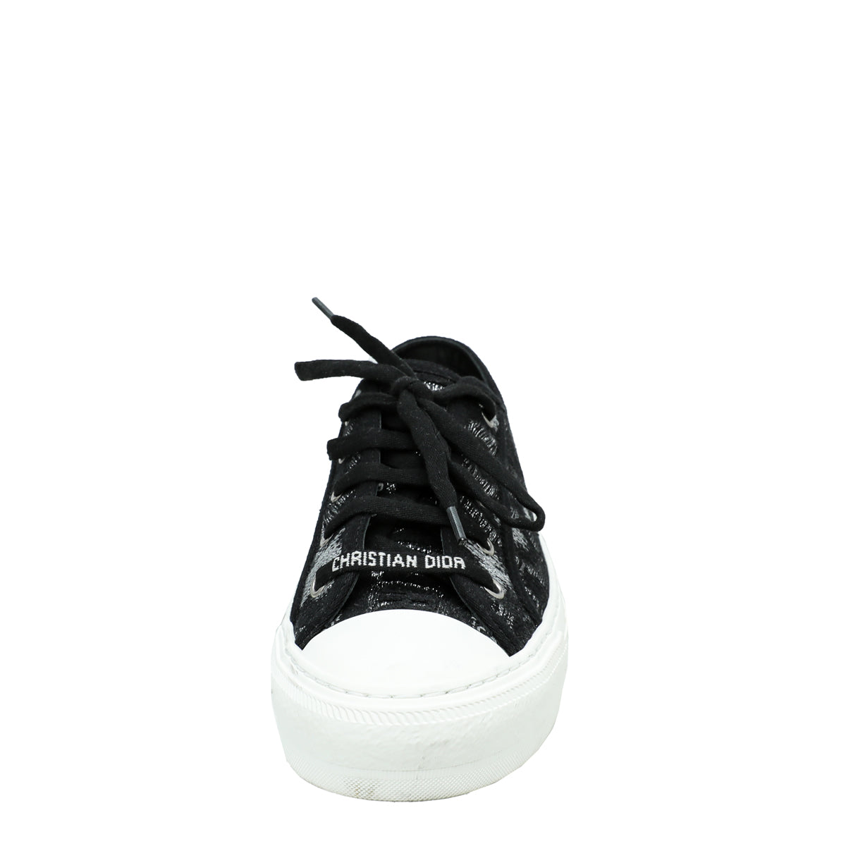 Christian Dior Black Walk'n'Dior Leopard Lace Sneaker 38.5-Christian Dior-THE CLOSET