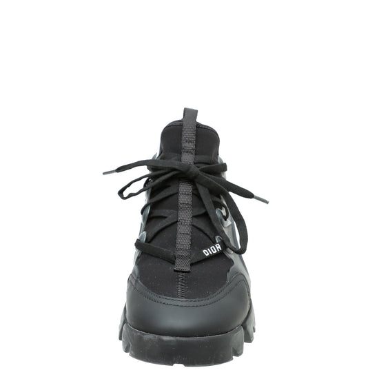 Christian Dior Black D-Connect Technical Fabric Sneaker 37.5