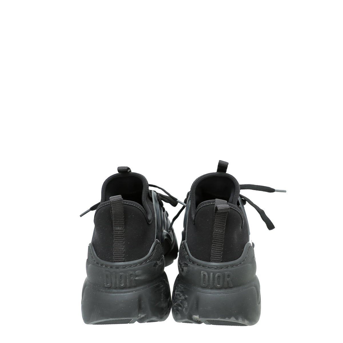 Christian Dior Black D-Connect Technical Fabric Sneaker 37.5