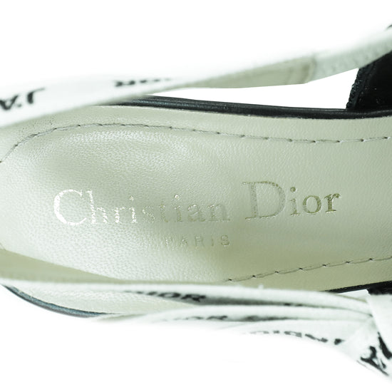 Christian Dior Black J'Adior Technical Fabric Slingback Pump 36