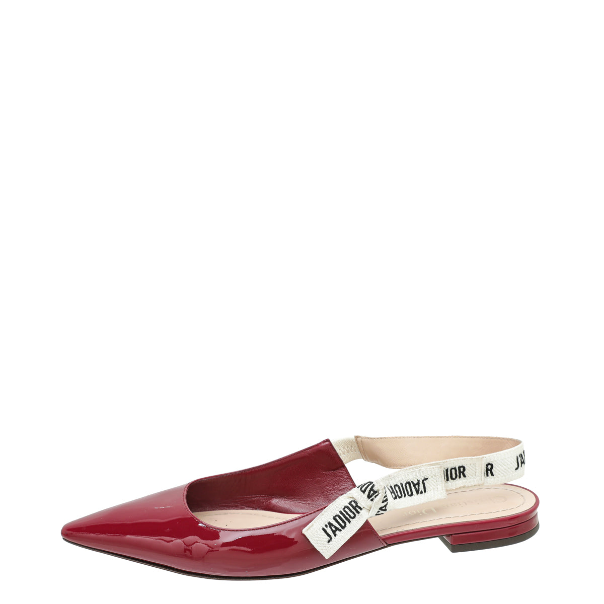 Christian Dior Scarlet J'Adior Ballerina Flat Slingback 38.5