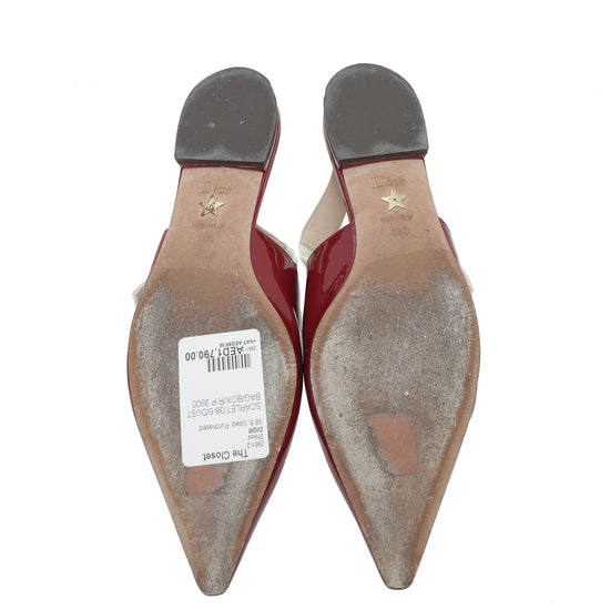 Christian Dior Scarlet J'Adior Ballerina Flat Slingback 38.5