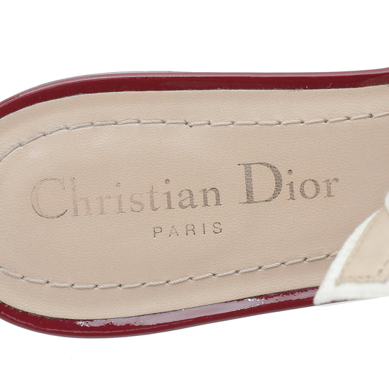 Christian Dior Scarlet J'Adior Ballerina Flat Slingback 38.5