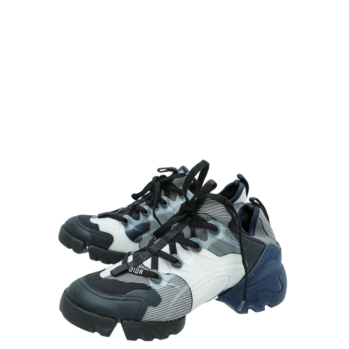 Christian Dior Navy Blue D-Connect Neoprene Technical Fabric Sneaker 38-Christian Dior-THE CLOSET