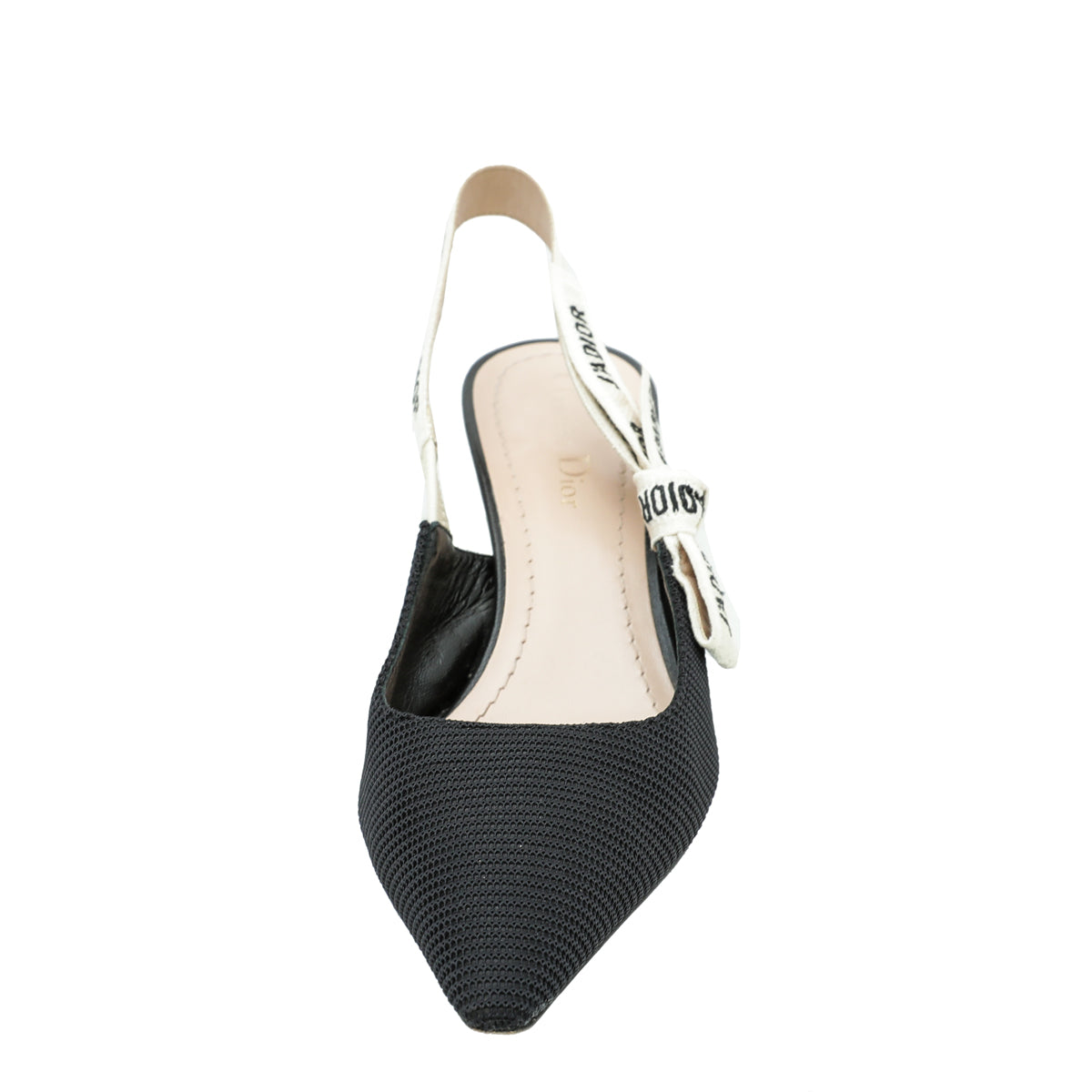 Christian Dior Black J'Adior Technical Fabric Slingback Pump 38