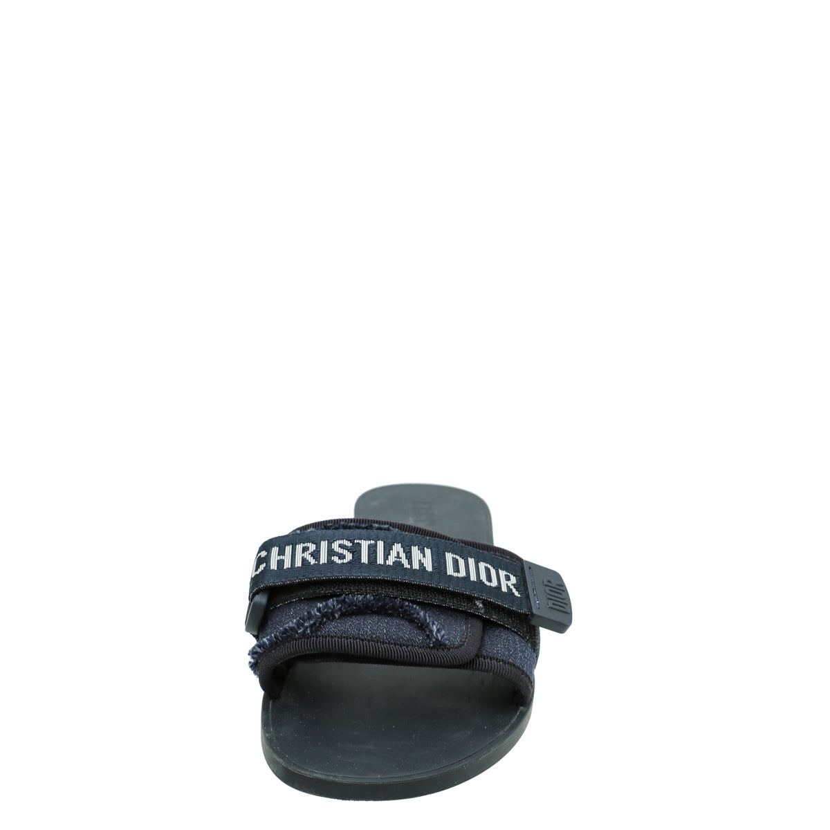 Christian Dior Navy Blue Camouflage Dio(r)evolution Technical Fabric Slide Sandals 37-Christian Dior-THE CLOSET