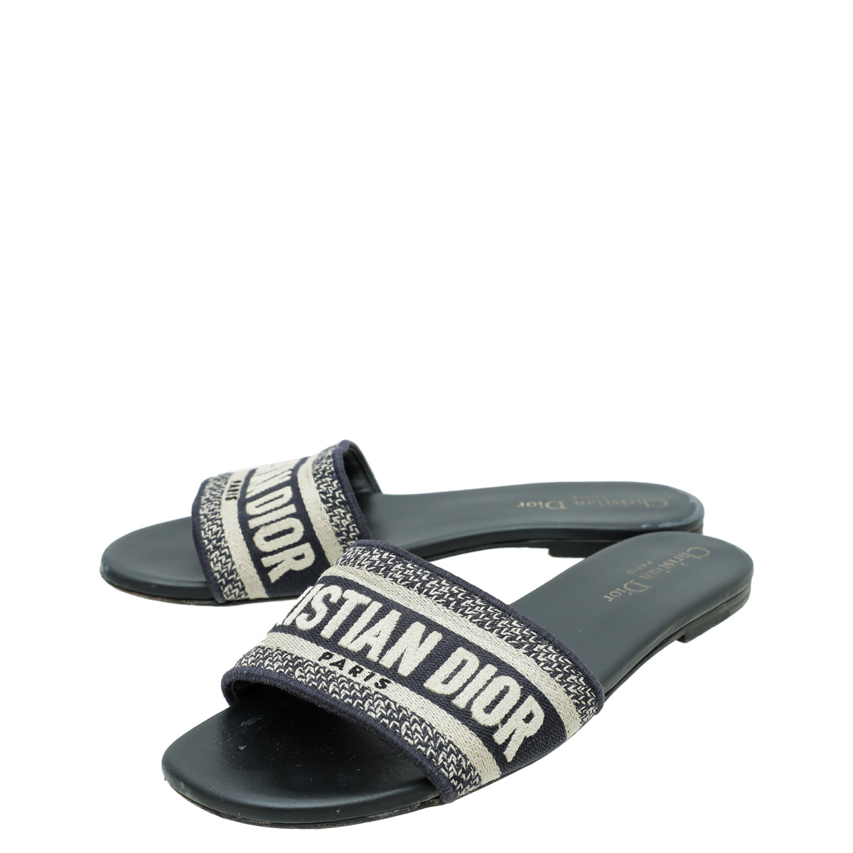 Christian Dior Navy Blue Dway Technical Fabric Sandal 38-Christian Dior-THE CLOSET