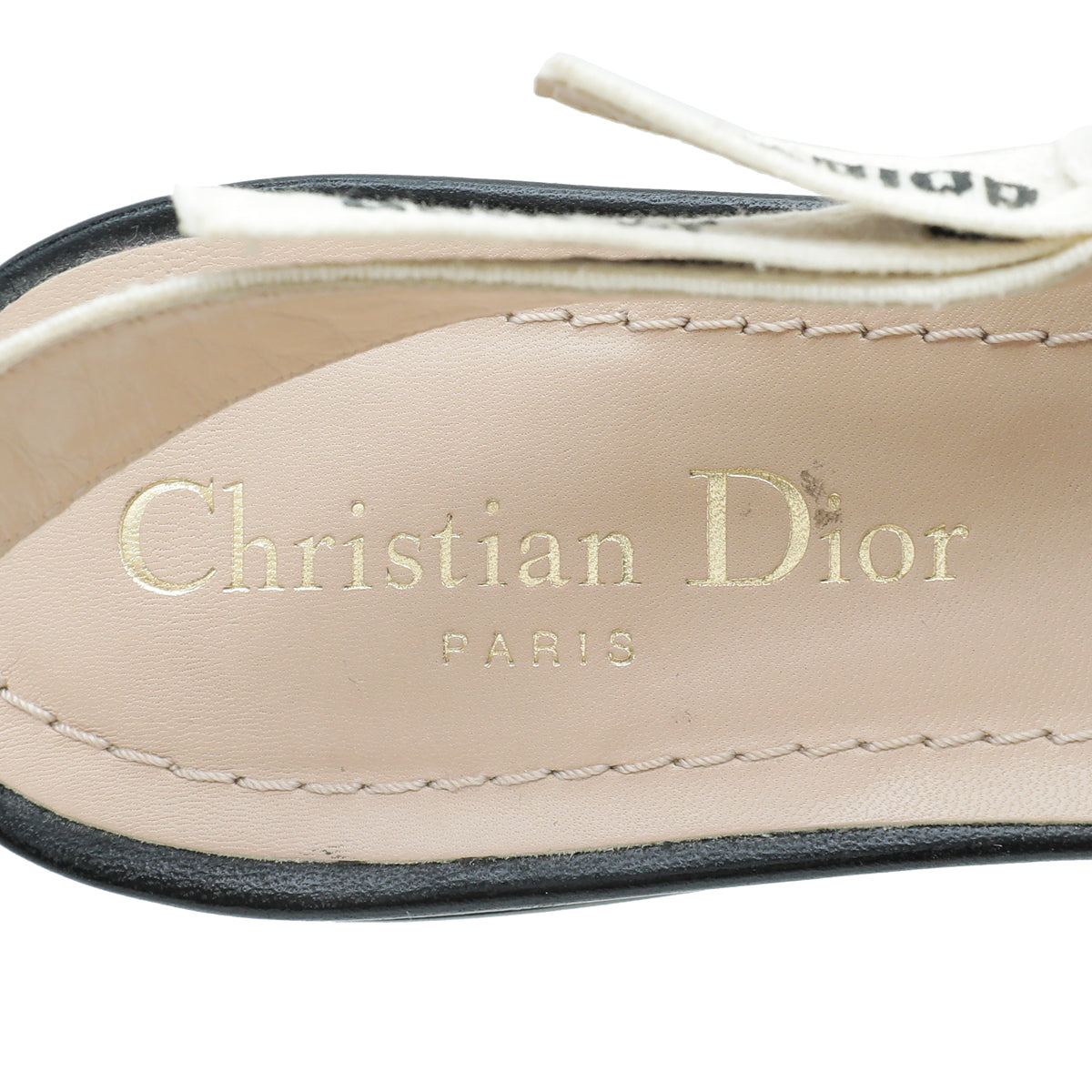 Christian Dior Black J'adior Technical Ballerina Flat 39