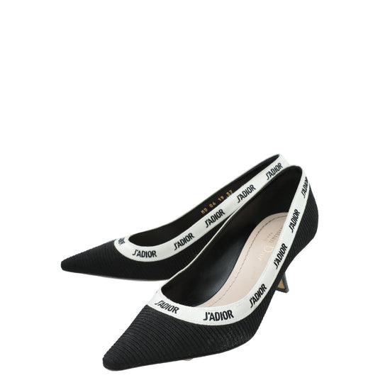 Christian Dior Black J'adior Technical Fabric Pump 37