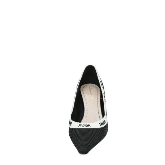 Christian Dior Black J'adior Technical Fabric Pump 37