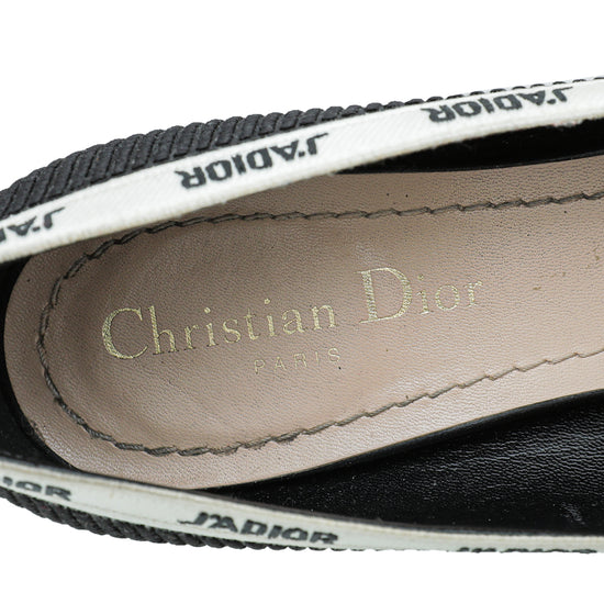 Christian Dior Black J'adior Technical Fabric Pump 37