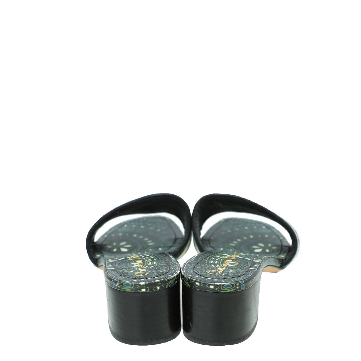 Christian Dior Bicolor Dway Heeled Slide 38