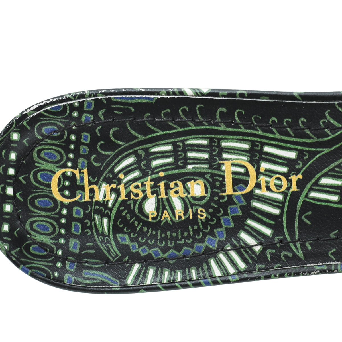 Christian Dior Bicolor Dway Heeled Slide 38