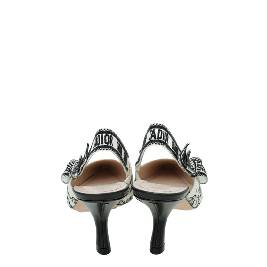 Christian Dior Bicolor J'adior Technical Dioramour Graffiti Slingback 38-Christian Dior-THE CLOSET
