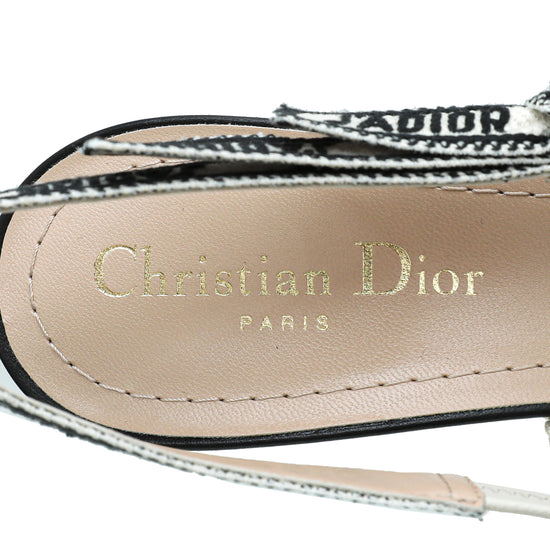Christian Dior Bicolor J'adior Technical Dioramour Graffiti Slingback 38-Christian Dior-THE CLOSET