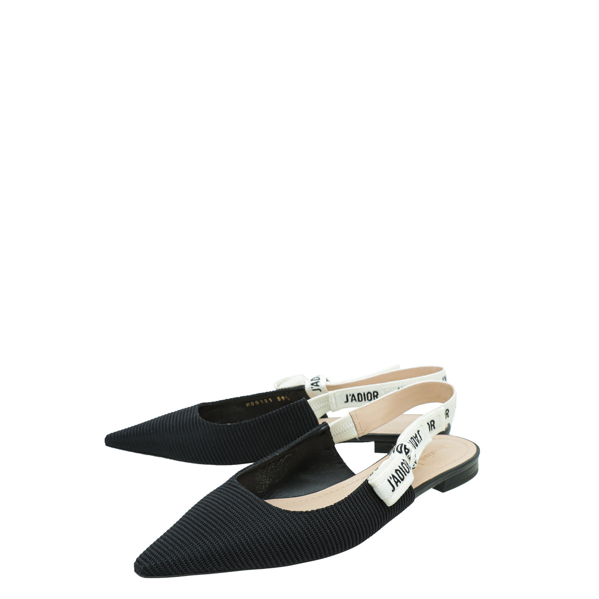 Christian Dior Black J'adior Technical Fabric Ballerina Flat 39.5-Christian Dior-THE CLOSET