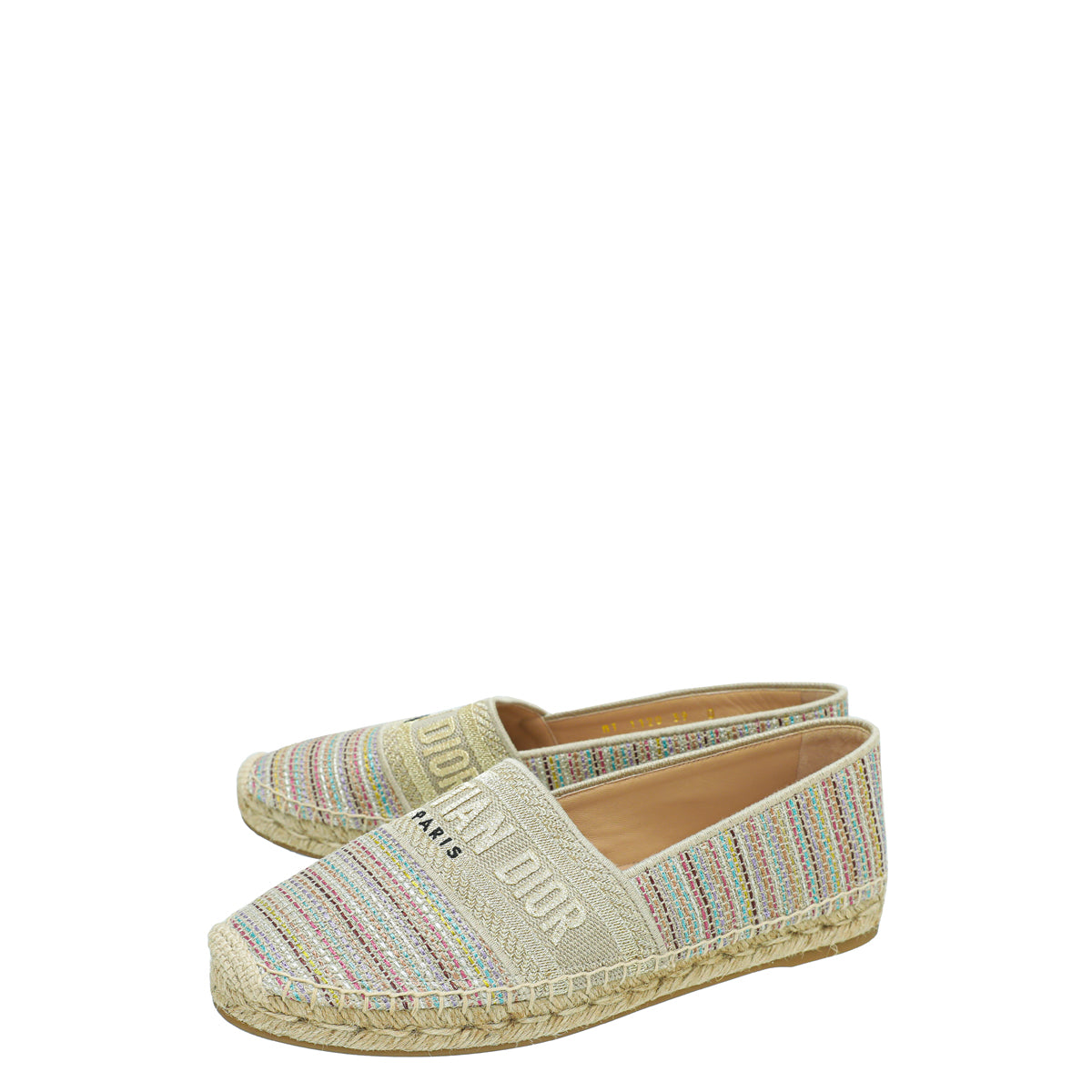 Christian Dior Metal Multicolor Romance Lurex Technical Granville Espadrille 39-Christian Dior-THE CLOSET