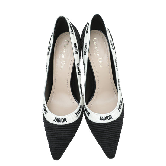 Christian Dior Black J'Adior Technical Fabric Pump 37