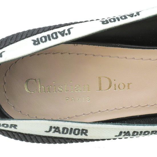 Christian Dior Black J'Adior Technical Fabric Pump 37