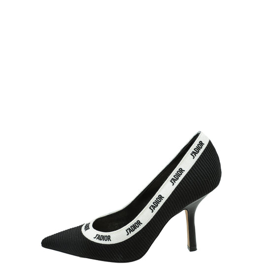 Christian Dior Black Technical Fabric J'Adior Pump 38