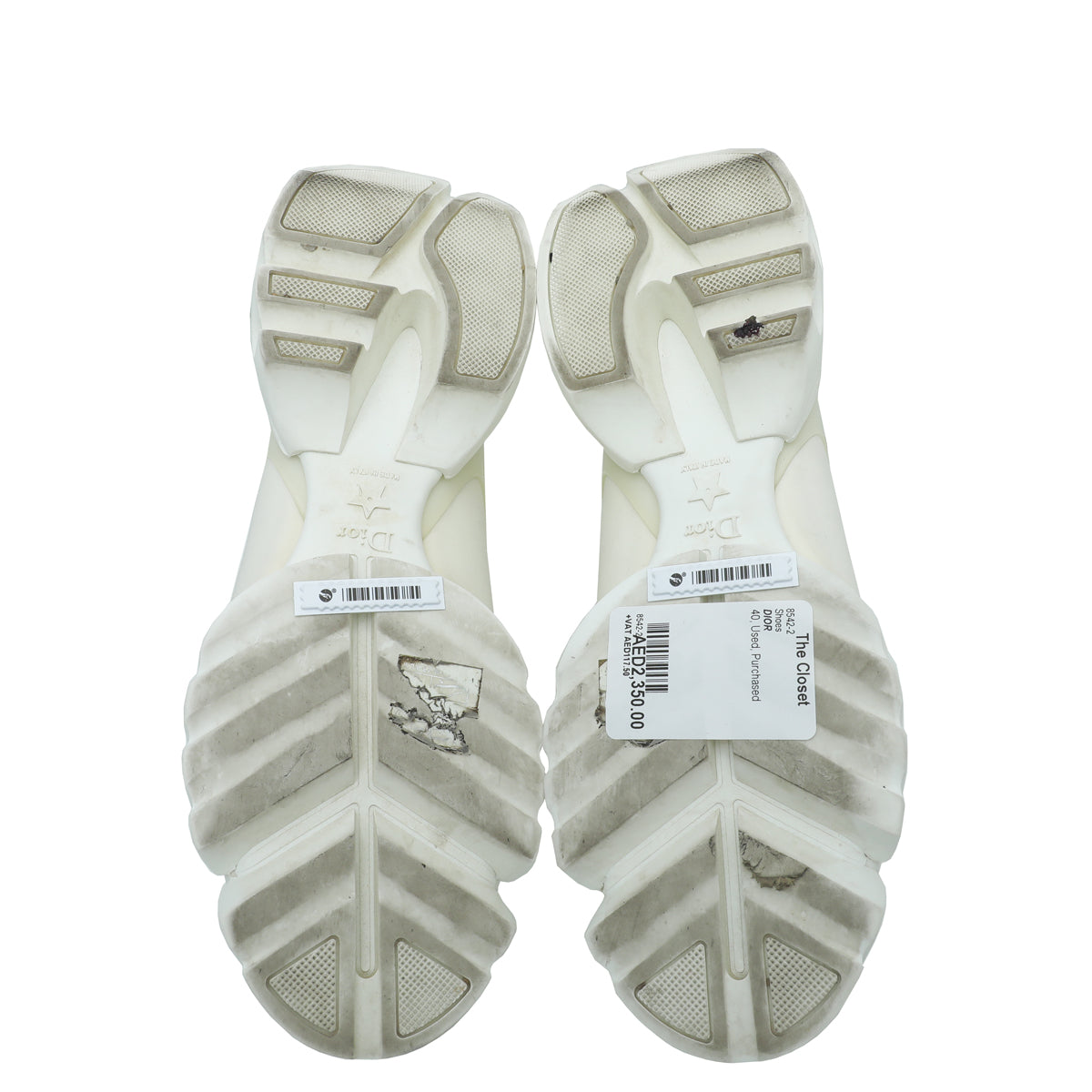Christian Dior White D-Connect Technical Fabric Sneaker 40 – THE