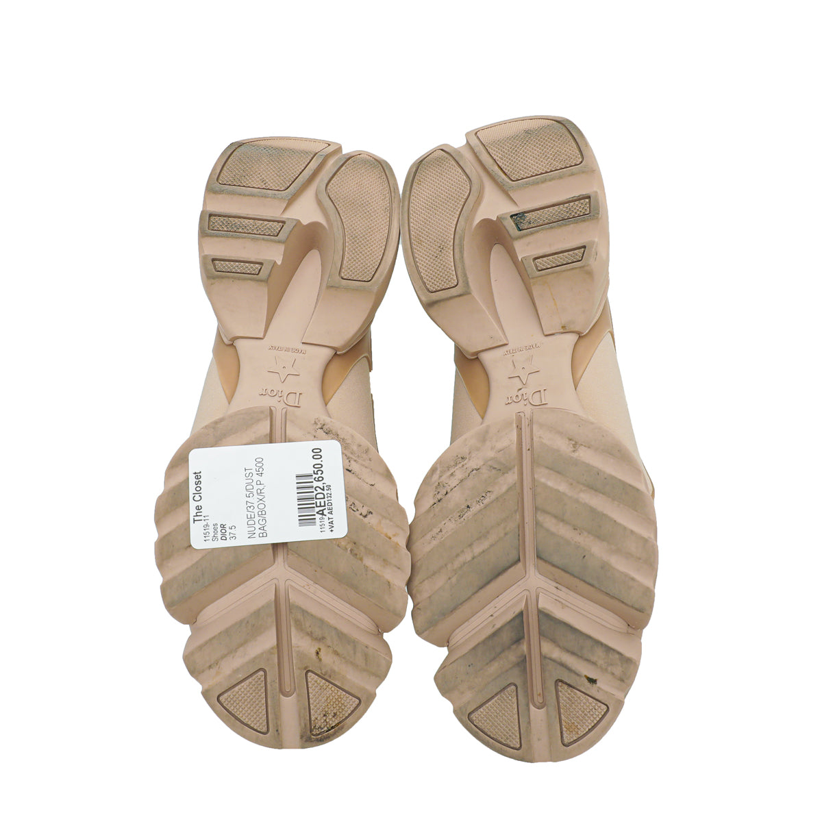 Christian Dior Nude D-Connect Technical Fabric Sneaker 37.5-Christian Dior-THE CLOSET