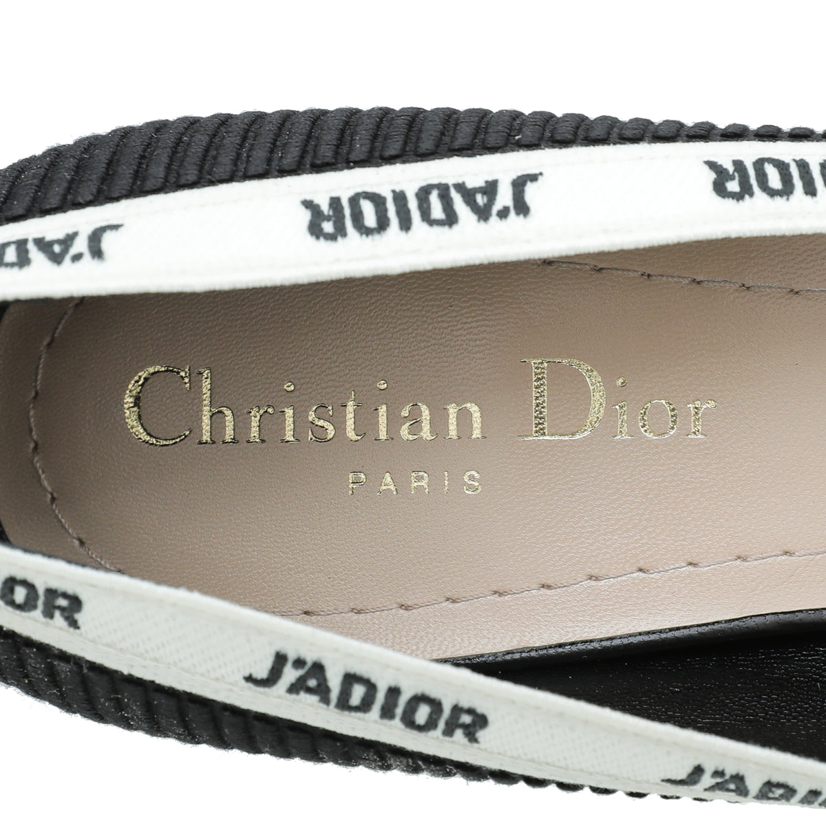 Christian Dior Black J'adior Embroidered Technical Pump 38.5
