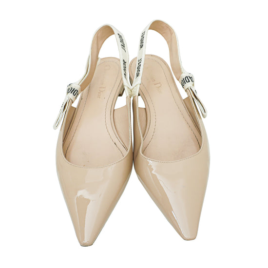 Christian Dior Nude J'Adior Flat Slingback 38