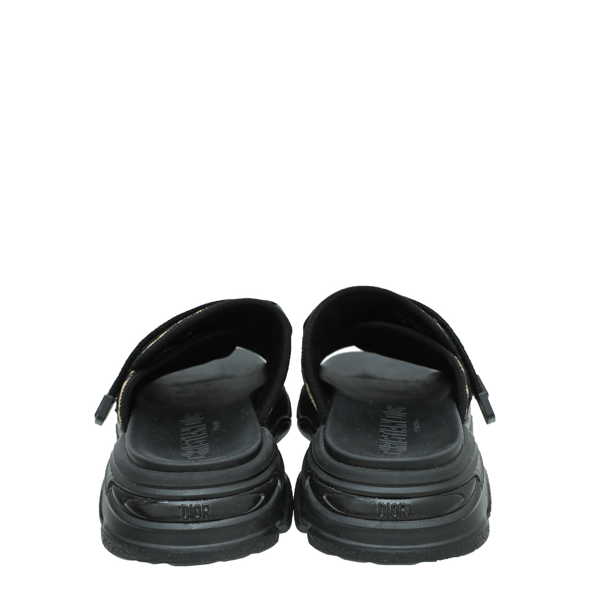 Christian Dior Bicolor D-Wander Leopard Slide Technical Fabric Sandal 39-Christian Dior-THE CLOSET