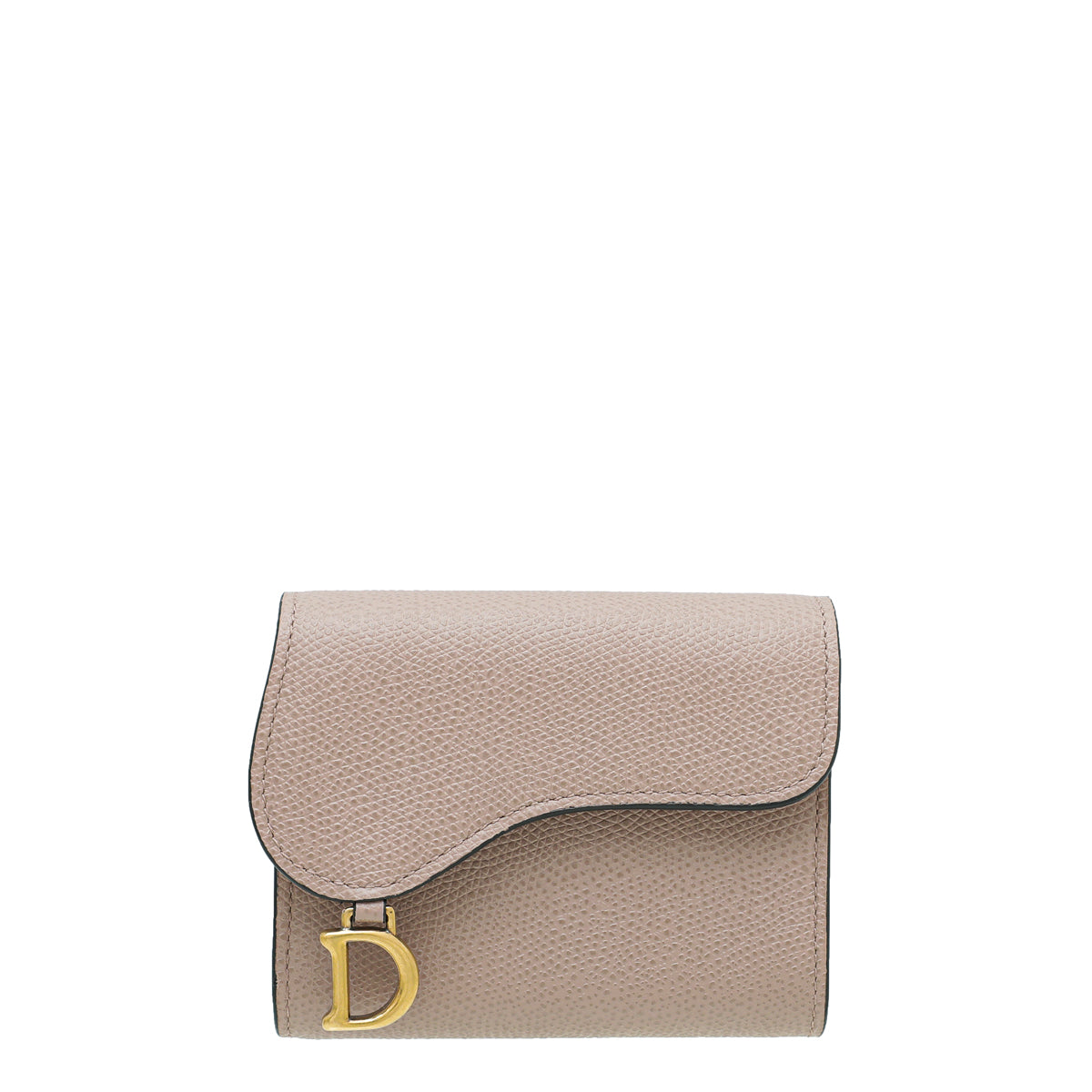 Christian Dior Rose De Venise Saddle Lotus Wallet-Christian Dior-THE CLOSET