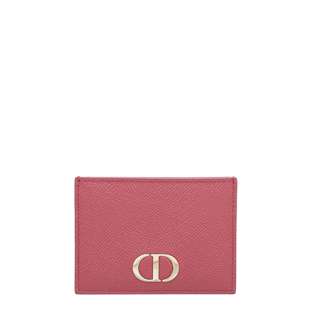 Christian Dior Pink 30 Montaigne Card Holder-Christian Dior-THE CLOSET