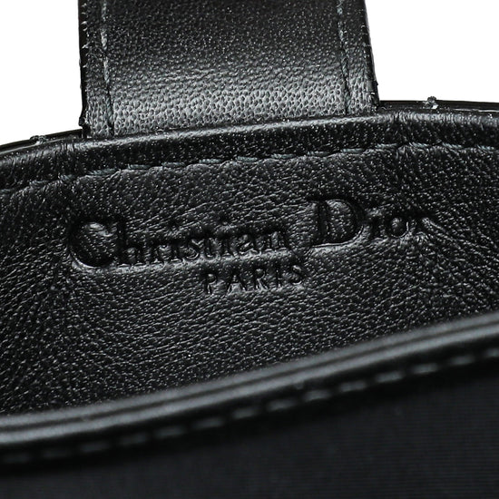 Christian Dior Black Lady Dior 5 Gusset Card Holder