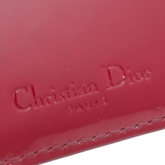 Christian Dior Cherry Lady Dior Card Holder