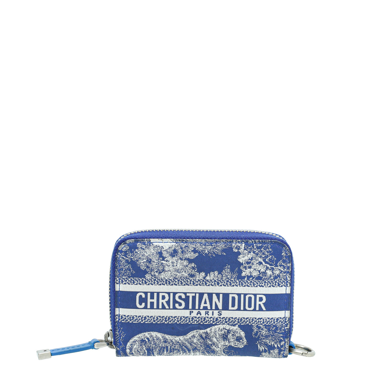 Christian Dior Fluorescent Blue DiorTravel Detachable Card Holder