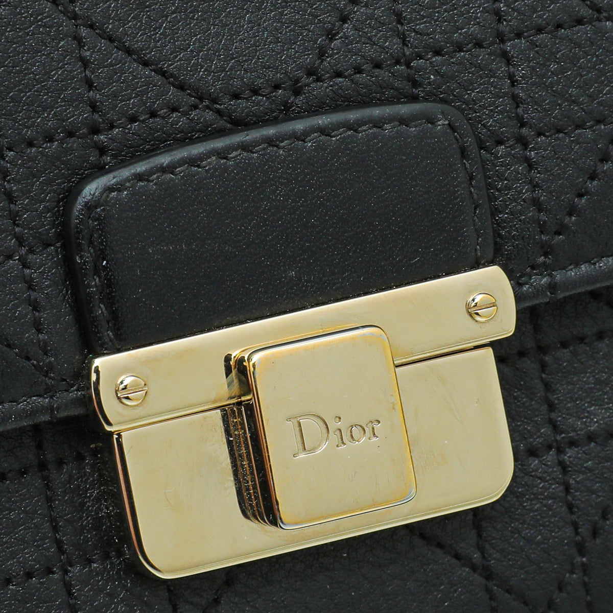 Christian Dior Black Diorling Chain Wallet